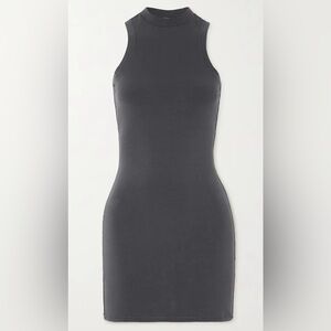 Skims Mock Neck Mini Dress – Ash Gray | Size Small